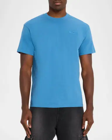 Givenchy Men's Tonal Grosgrain Label Crewneck T-Shirt | Thumbnail 3 Givenchy Men's Tonal Grosgrain Label Crewneck T-Shirt | Thumbnail 3