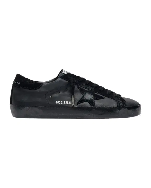 Men 's Super-Star Napa Leather and Suede Low-Top Sneakers
