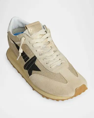 Golden Goose Men's Running Marathon Mesh and Suede Sneakers | Thumbnail 2 Golden Goose Men's Running Marathon Mesh and Suede Sneakers | Thumbnail 2