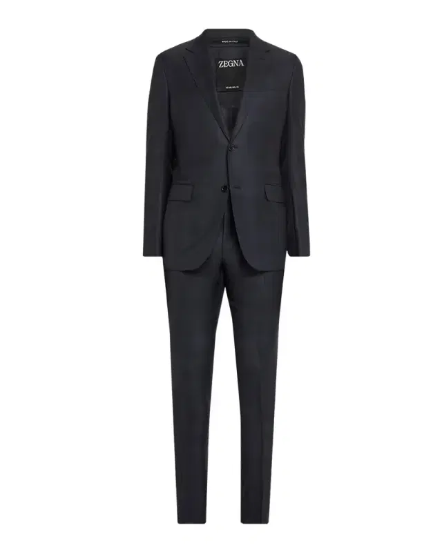 ZEGNA Men 's 15milmil15 Wool Tonal Plaid Two-Piece Suit