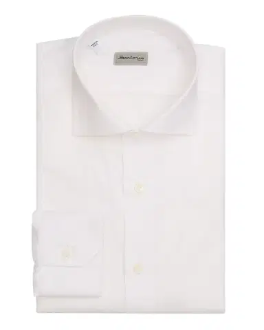 Sartorio Men's Solid Cotton Spread-Collar Dress Shirt | Thumbnail 3 Sartorio Men's Solid Cotton Spread-Collar Dress Shirt | Thumbnail 3