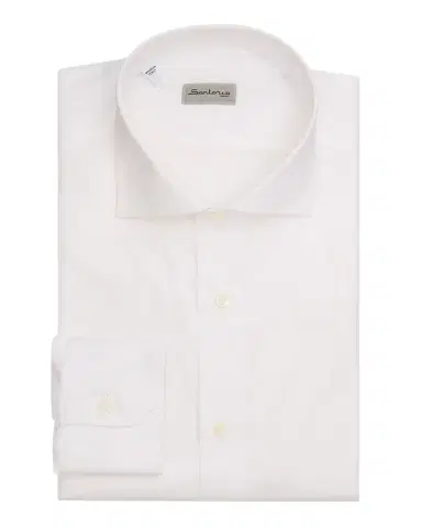 Sartorio Men's Solid Cotton Spread-Collar Dress Shirt | Thumbnail 1 Sartorio Men's Solid Cotton Spread-Collar Dress Shirt | Thumbnail 1