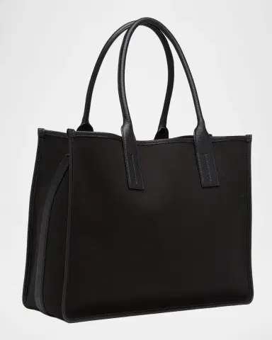 Tom Ford Men's Canvas and Leather East-West Tote Bag | Thumbnail 3