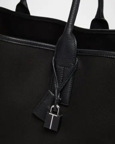 Tom Ford Men's Canvas and Leather East-West Tote Bag | Thumbnail 6