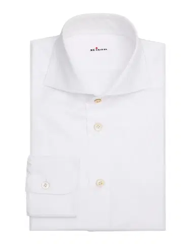 Kiton Men's Solid Cotton Classic-Fit Dress Shirt | Thumbnail 1 Kiton Men's Solid Cotton Classic-Fit Dress Shirt | Thumbnail 1