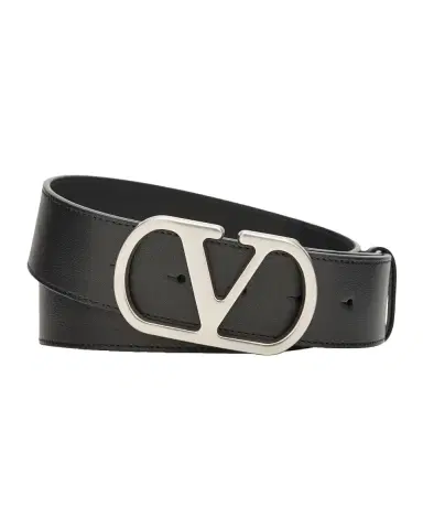 Valentino Garavani Men's Leather VLogo Belt | Thumbnail 2 Valentino Garavani Men's Leather VLogo Belt | Thumbnail 2