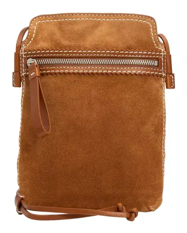 Dries Van Noten Men's Suede Leather-Trim Crossbody Bag | Thumbnail 1 Dries Van Noten Men's Suede Leather-Trim Crossbody Bag | Thumbnail 1