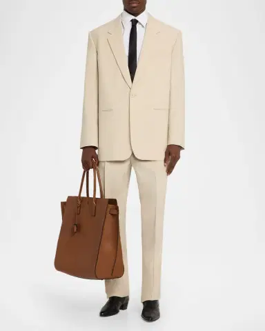 Saint Laurent Men's Sac De Jour Large Leather Tote Bag | Thumbnail 4 Saint Laurent Men's Sac De Jour Large Leather Tote Bag | Thumbnail 4