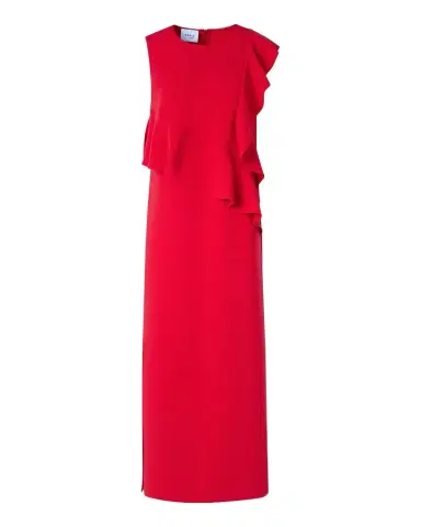 Akris punto Sleeveless Flounce-Detail Tunic Midi Dress | Thumbnail 1 Akris punto Sleeveless Flounce-Detail Tunic Midi Dress | Thumbnail 1
