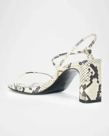 Staud 65mm Laurel Snake-Embossed Leather Sandals | Thumbnail 3 Staud 65mm Laurel Snake-Embossed Leather Sandals | Thumbnail 3