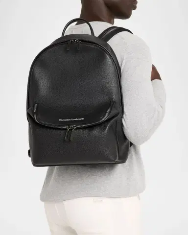 Christian Louboutin Men's Nostalgic Calf Empire Leather Backpack | Thumbnail 2