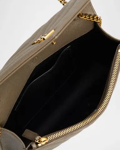 Saint Laurent YSL Quilted Crossbody Bag in Pebbled Leather | Thumbnail 4