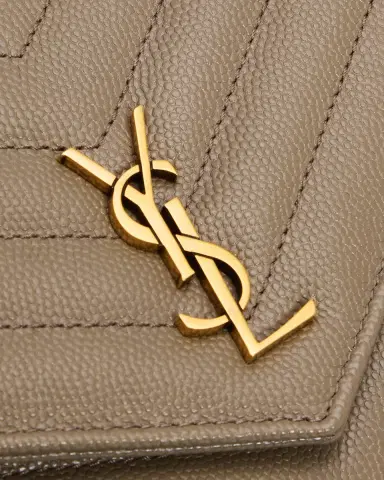 Saint Laurent YSL Quilted Crossbody Bag in Pebbled Leather | Thumbnail 6