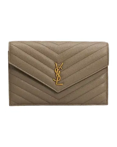 Saint Laurent YSL Quilted Crossbody Bag in Pebbled Leather | Thumbnail 1