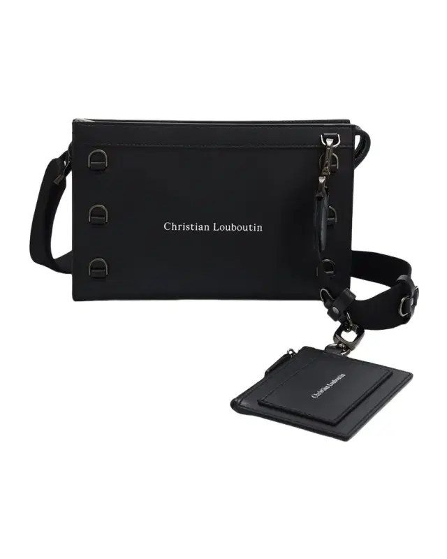 Christian Louboutin Men 's Kosmica Mini Leather Crossbody Bag