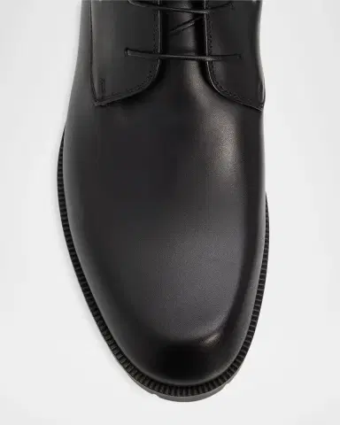 Christian Louboutin Men's Trapman Leather Lug Sole Lace-Up Boots | Thumbnail 6 Christian Louboutin Men's Trapman Leather Lug Sole Lace-Up Boots | Thumbnail 6