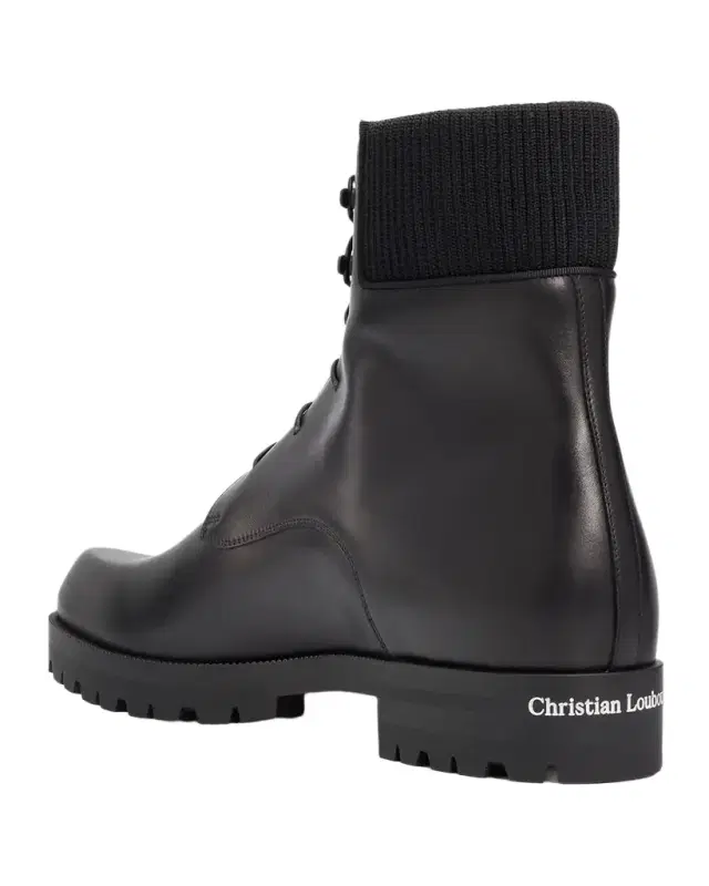 Christian Louboutin Men 's Trapman Leather Lug Sole Lace-Up Boots