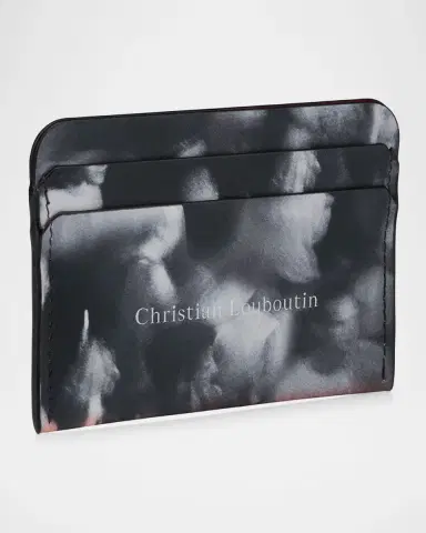 Christian Louboutin Men's Canopy Printed Leather Card Holder | Thumbnail 3