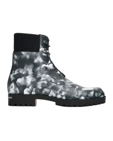 Christian Louboutin Men's Trapman TCT 2 Moises Leather Lug Sole Lace-Up Boots | Thumbnail 1 Christian Louboutin Men's Trapman TCT 2 Moises Leather Lug Sole Lace-Up Boots | Thumbnail 1