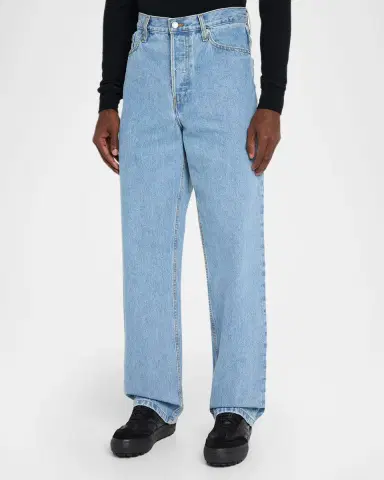 Dries Van Noten Men's Straight-Leg Denim Jeans | Thumbnail 4