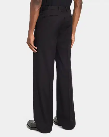 Dries Van Noten Men's Panvel Straight-Leg Cotton-Wool Pants | Thumbnail 3 Dries Van Noten Men's Panvel Straight-Leg Cotton-Wool Pants | Thumbnail 3