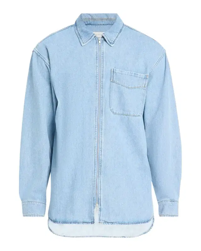 Dries Van Noten en 's Denim Zip Shirt