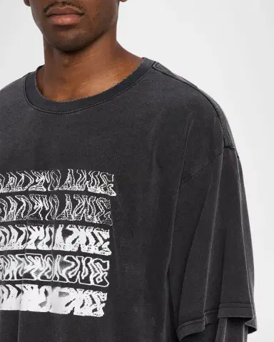 RTA Men's Double Layer Long-Sleeve Graphic T-Shirt | Thumbnail 5 RTA Men's Double Layer Long-Sleeve Graphic T-Shirt | Thumbnail 5