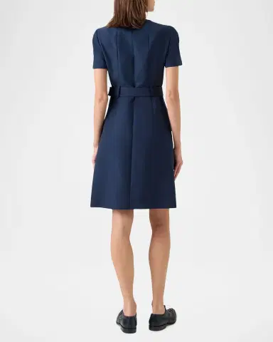 Akris Cotton-Blend Zip-Up Belted Jacket | Thumbnail 3 Akris Cotton-Blend Zip-Up Belted Jacket | Thumbnail 3