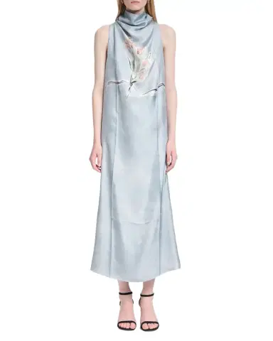 Altuzarra Noori Draped Floral Silk Dress | Thumbnail 1 Altuzarra Noori Draped Floral Silk Dress | Thumbnail 1