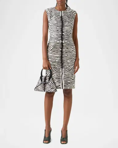 Akris Ai Small Zebra-Print Top-Handle Tote Bag | Thumbnail 4 Akris Ai Small Zebra-Print Top-Handle Tote Bag | Thumbnail 4