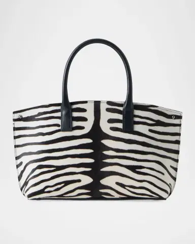 Akris Ai Small Zebra-Print Top-Handle Tote Bag | Thumbnail 6 Akris Ai Small Zebra-Print Top-Handle Tote Bag | Thumbnail 6