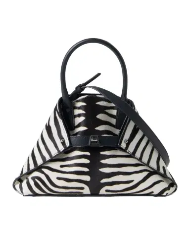 Akris Ai Small Zebra-Print Top-Handle Tote Bag | Thumbnail 1 Akris Ai Small Zebra-Print Top-Handle Tote Bag | Thumbnail 1