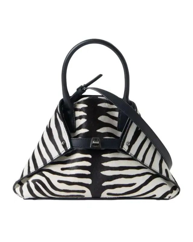 Ai Small Zebra-Print Top-Handle Tote Bag