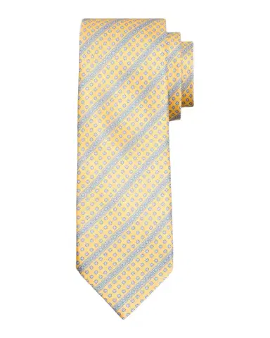 Stefano Ricci Men's Geometric Stripe Silk Tie | Thumbnail 1 Stefano Ricci Men's Geometric Stripe Silk Tie | Thumbnail 1