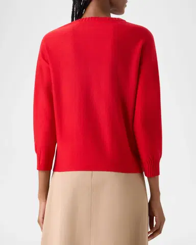 Akris punto Merino Wool Knit Crewneck Sweater | Thumbnail 3 Akris punto Merino Wool Knit Crewneck Sweater | Thumbnail 3