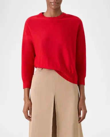 Akris punto Merino Wool Knit Crewneck Sweater | Thumbnail 6 Akris punto Merino Wool Knit Crewneck Sweater | Thumbnail 6