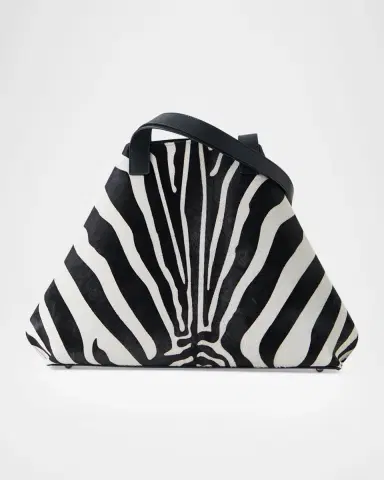 Akris Ai Medium Zebra-Print Top-Handle Tote Bag | Thumbnail 5 Akris Ai Medium Zebra-Print Top-Handle Tote Bag | Thumbnail 5