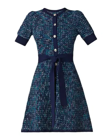 Shoshanna Harriet Textured Tweed Knit Mini Dress | Thumbnail 1 Shoshanna Harriet Textured Tweed Knit Mini Dress | Thumbnail 1