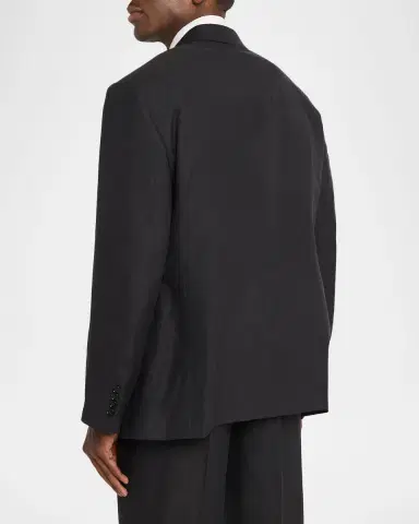 Ralph Lauren Purple Label Men's Kent Hand-Tailored Silk-Linen Tuxedo | Thumbnail 4