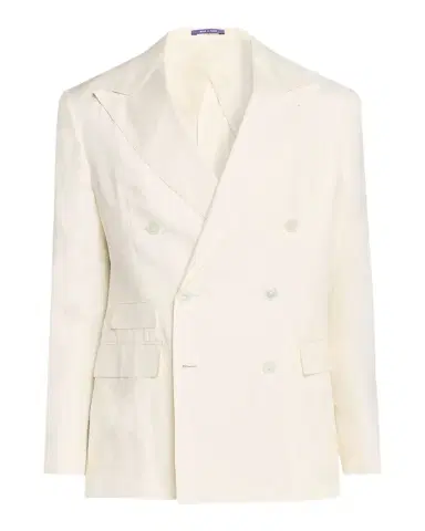 Ralph Lauren Purple Label Men's Kent Linen Peak Lapel Double-Breasted Sport Coat | Thumbnail 1 Ralph Lauren Purple Label Men's Kent Linen Peak Lapel Double-Breasted Sport Coat | Thumbnail 1