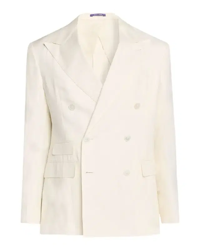 Ralph Lauren Purple Label Men 's Kent Linen Peak Lapel Double-Breasted Sport Coat