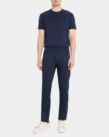Isaia Men's Slim-Fit Cotton-Cashmere Pants | Thumbnail 2 Isaia Men's Slim-Fit Cotton-Cashmere Pants | Thumbnail 2