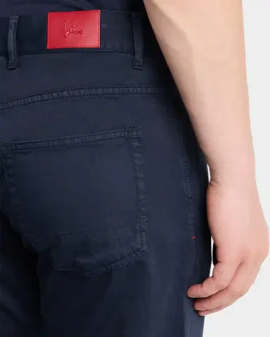 Isaia Men's Slim-Fit Cotton-Cashmere Pants | Thumbnail 5 Isaia Men's Slim-Fit Cotton-Cashmere Pants | Thumbnail 5