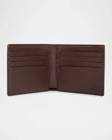 Valentino Garavani Men's Perforated Leather Billfold Wallet | Thumbnail 3 Valentino Garavani Men's Perforated Leather Billfold Wallet | Thumbnail 3