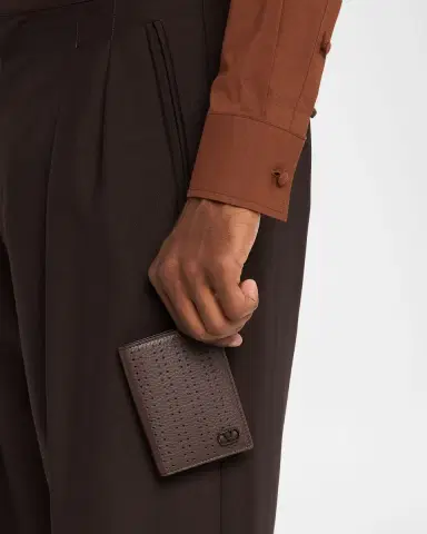Valentino Garavani Perforated Leather VLogo Card Holder | Thumbnail 2