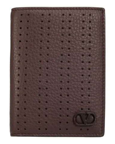 Valentino Garavani Perforated Leather VLogo Card Holder | Thumbnail 1