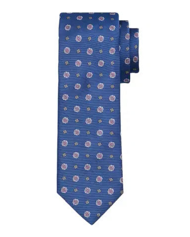 Canali Men's Micro-Floral Silk Jacquard Tie | Thumbnail 1