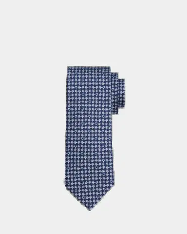 Ferragamo Men's Micro-Gancio and Turtle Silk Tie | Thumbnail 2 Ferragamo Men's Micro-Gancio and Turtle Silk Tie | Thumbnail 2