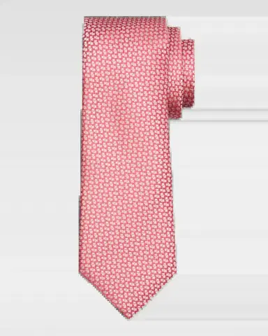 Canali Men's Tonal Geometric Jacquard Silk Tie | Thumbnail 2 Canali Men's Tonal Geometric Jacquard Silk Tie | Thumbnail 2