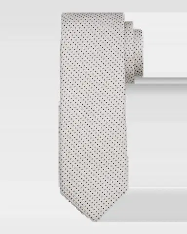 Canali Men's Micro-Polka Dot Jacquard Silk Tie | Thumbnail 2 Canali Men's Micro-Polka Dot Jacquard Silk Tie | Thumbnail 2